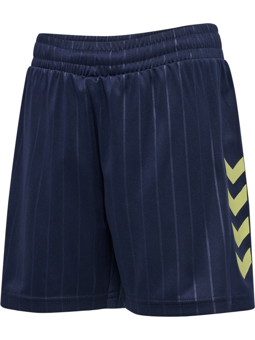 hmlJR GOAL STRIPE SHORTS, DRESS BLUES hmlJR GOAL STRIPE SHORTS, DRESS BLUES, packshot