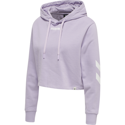 Purple cropped hoodie sales