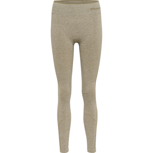 hmlMT UNA SEAMLESS MID WAIST TIGHTS, VETIVER MELANGE hmlMT UNA SEAMLESS MID WAIST TIGHTS, VETIVER MELANGE, packshot