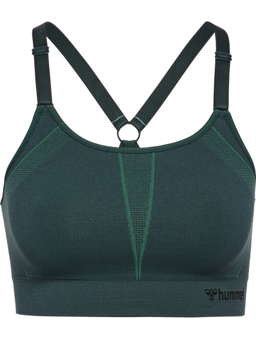 hmlMT POWER SEAMLESS SPORTS BRA, GREEN GABLES hmlMT POWER SEAMLESS SPORTS BRA, GREEN GABLES, packshot
