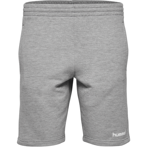HUMMEL GO COTTON BERMUDA SHORTS WOMAN, GREY MELANGE, packshot