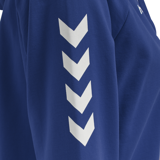 HUMMEL GO COTTON HOODIE WOMAN, TRUE BLUE, packshot