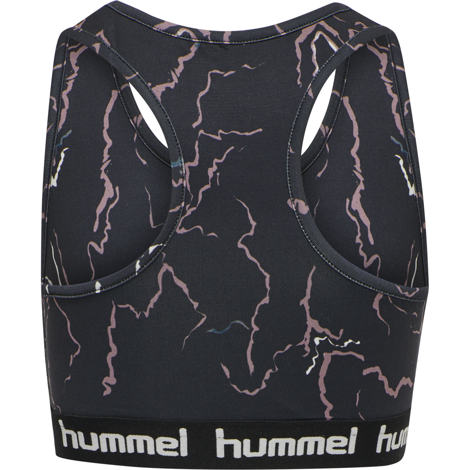 hmlMIMMI SPORTS TOP, CAVIAR/TWILIGHT MAUVE, packshot