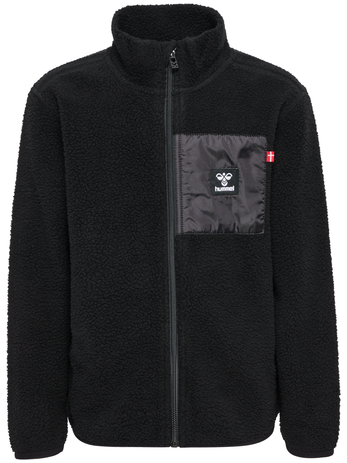 hmlATLAS FLEECE ZIP JACKET, BLACK, packshot