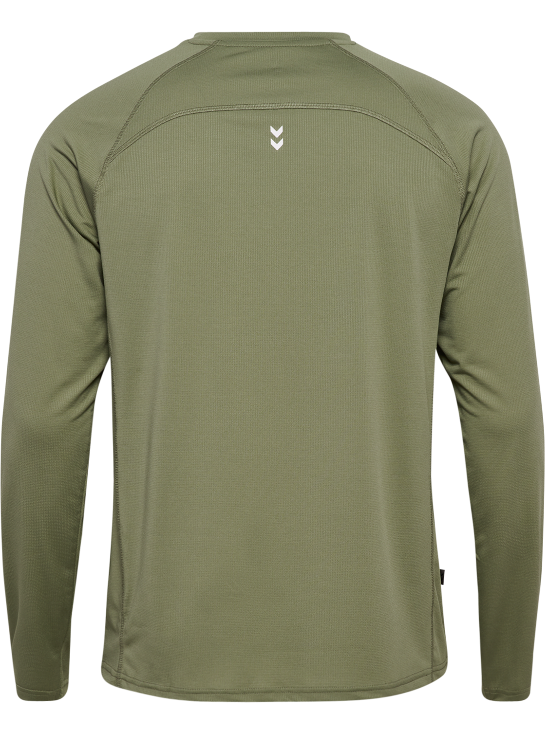 hmlPULSE WORKOUT T-SHIRT L/S, DEEP LICHEN GREEN, packshot