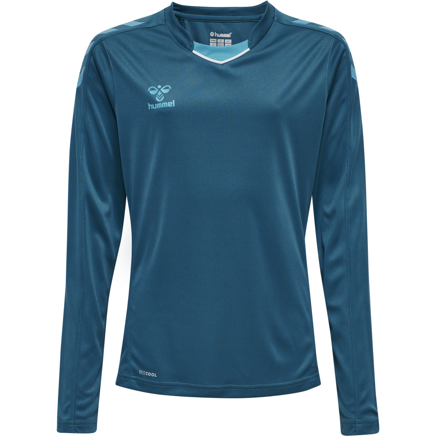 hmlCORE XK POLY JERSEY L/S KIDS, BLUE CORAL, packshot