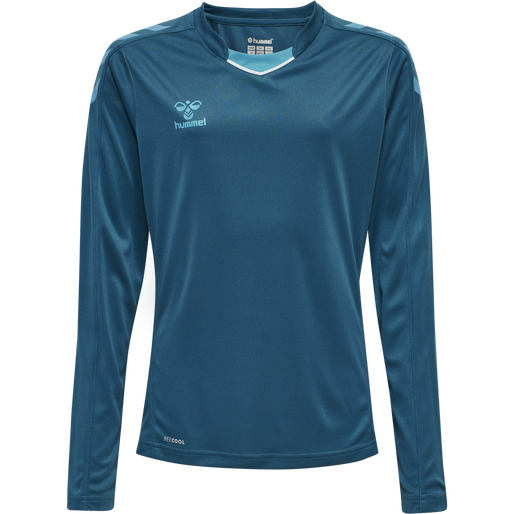 hmlCORE XK POLY JERSEY L/S KIDS, BLUE CORAL hmlCORE XK POLY JERSEY L/S KIDS, BLUE CORAL, packshot