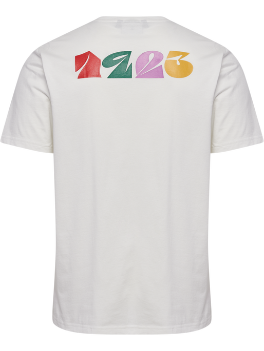 hmlREGULAR GRAPHIC TEE S/S, WHITE/BLACK, packshot