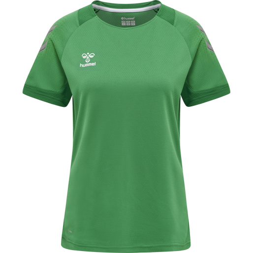 hmlLEAD WOMENS S/S POLY JERSEY, JELLY BEAN, packshot