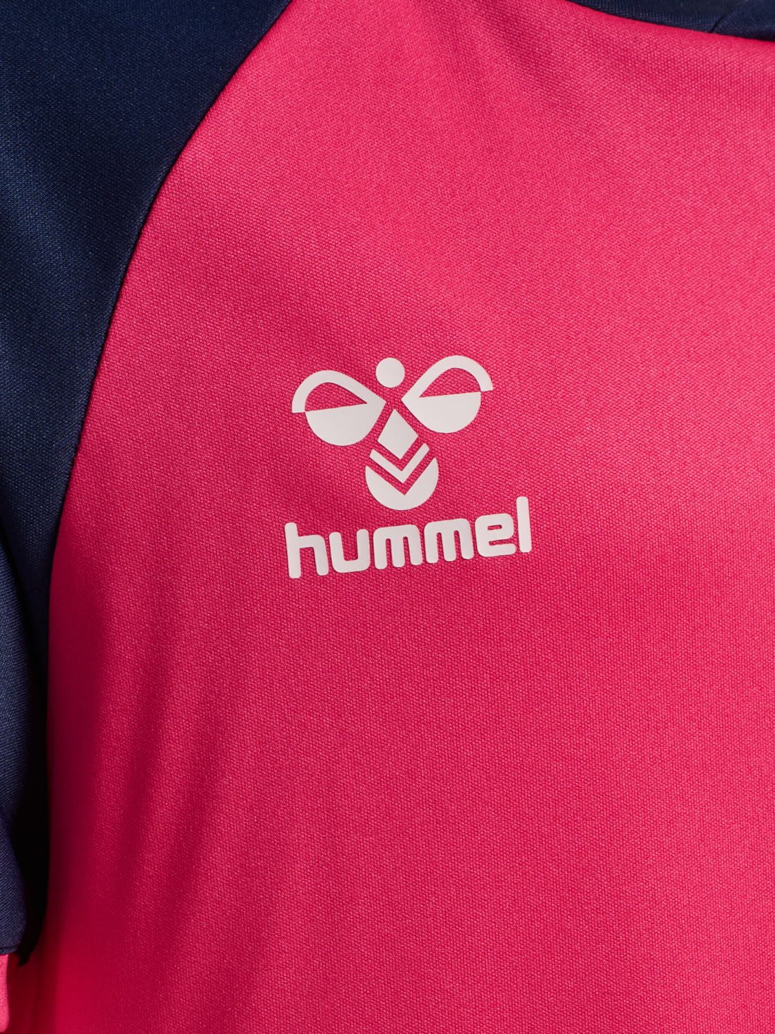 hmlMATCH LEAGUE JERSEY S/S KIDS, RASPBERRY SORBET/MARINE, packshot