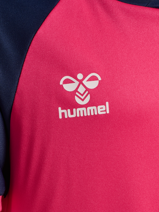 hmlMATCH LEAGUE JERSEY S/S KIDS, RASPBERRY SORBET/MARINE hmlMATCH LEAGUE JERSEY S/S KIDS, RASPBERRY SORBET/MARINE, packshot