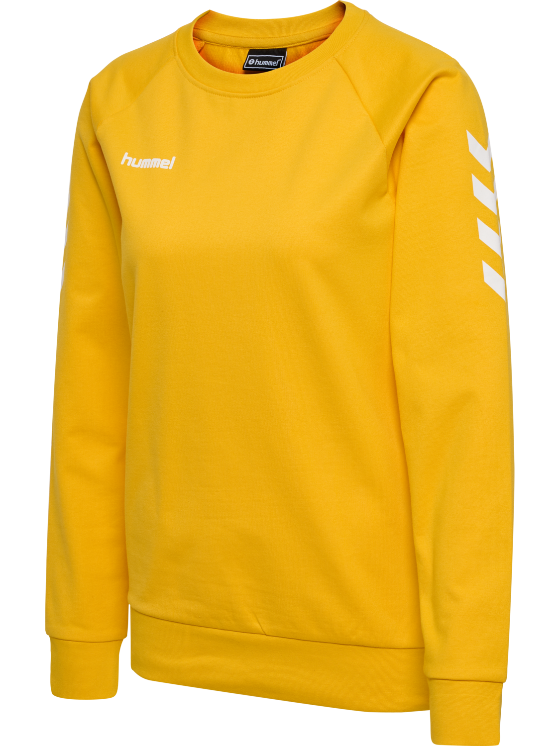 HUMMEL GO COTTON SWEATSHIRT WOMAN, SPORTS YELLOW, packshot