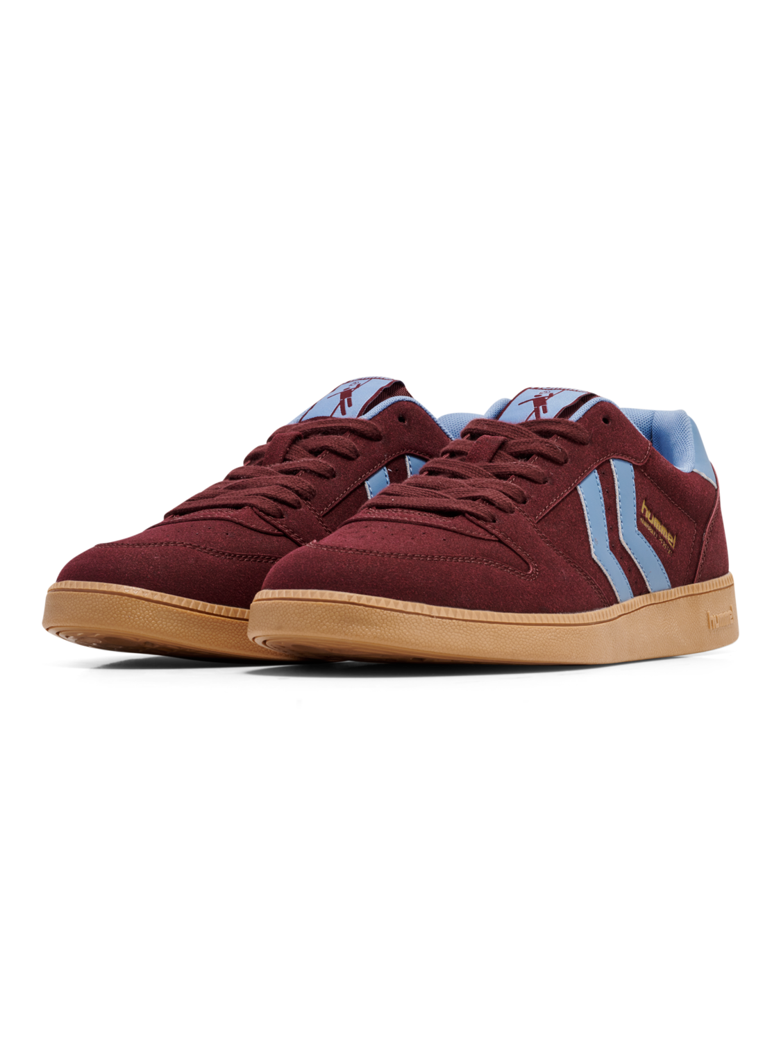 HANDBALL PERFEKT SYNTH. SUEDE, WINDSOR WINE/FADED DENIM, packshot