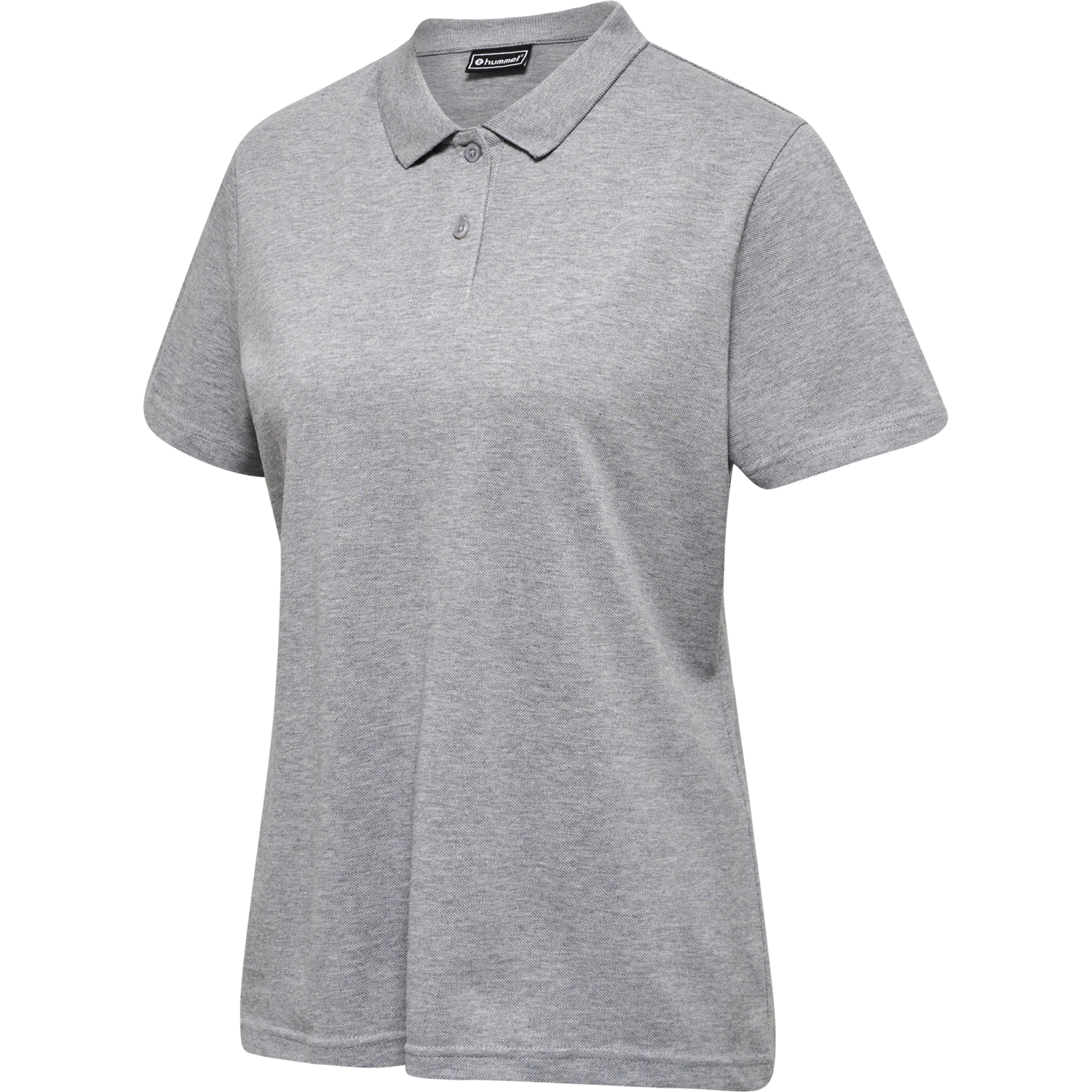 hmlRED CLASSIC POLO WOMAN, GREY MELANGE, packshot