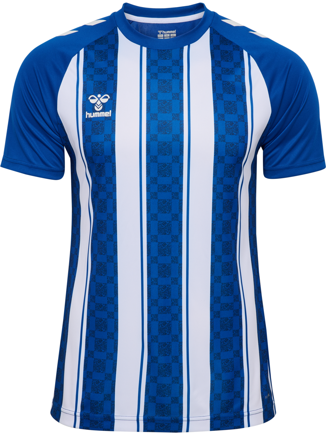 hmlMATCH STRIPED JERSEY S/S, TRUE BLUE/WHITE, packshot