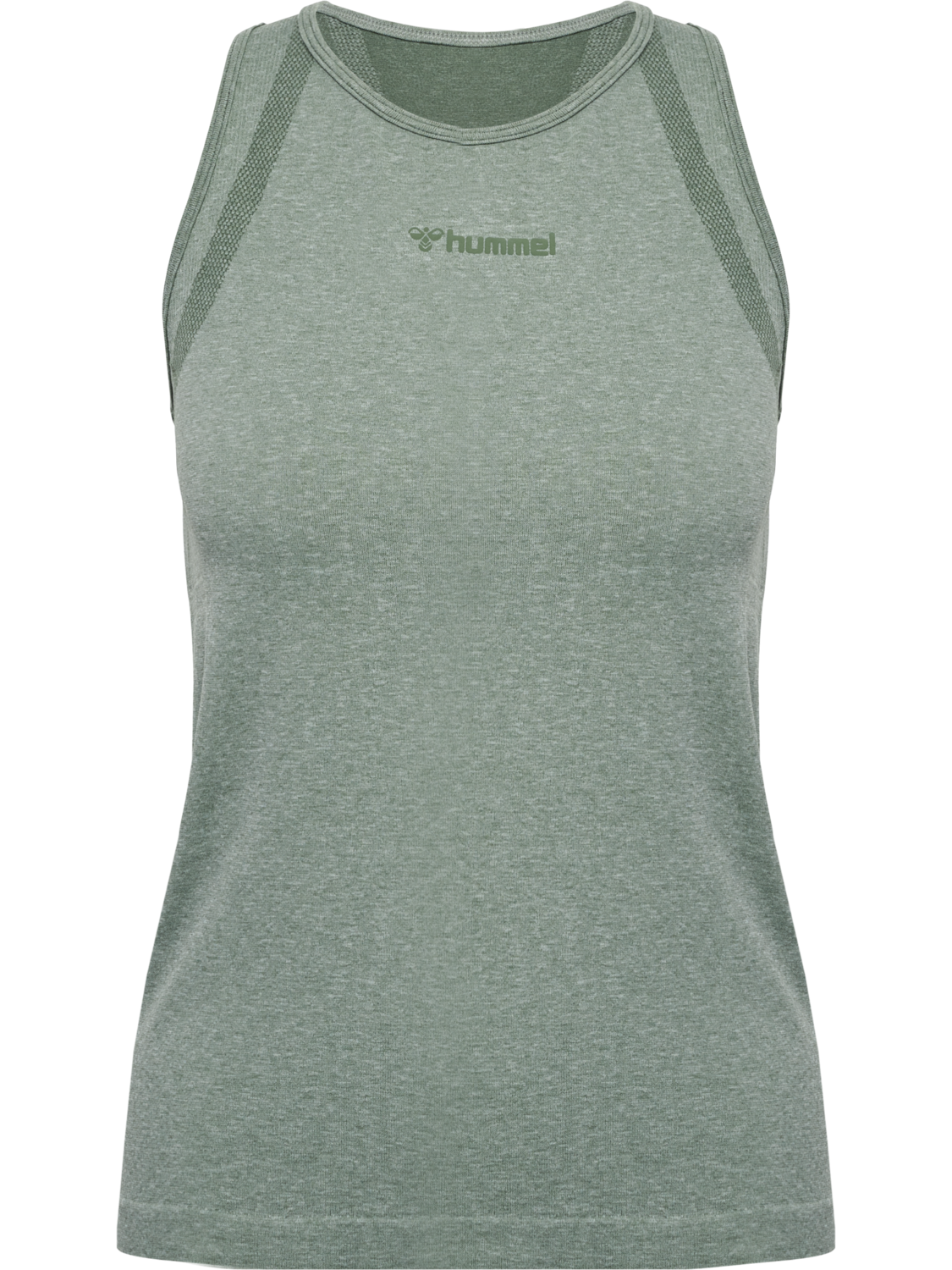 hmlMT HYPER SEAMLESS TANKTOP, SEAGRASS MELANGE, packshot