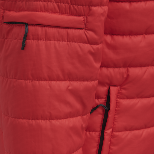 hmlNORTH QUILTED HOOD JACKET, TRUE RED, packshot