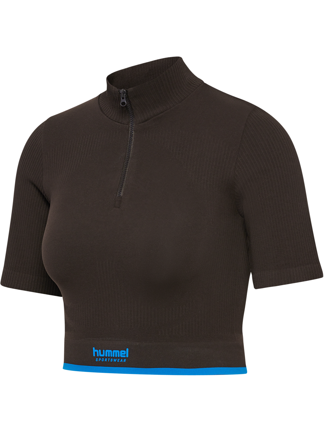 hmlKNITTED WOMENS ZIP TOP, AFTER DARK, packshot