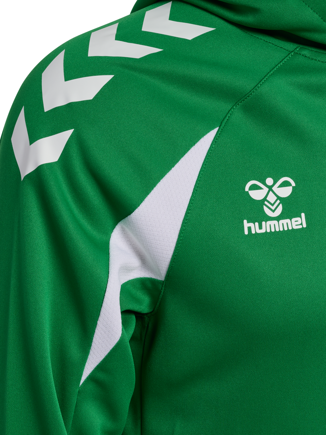 hmlCORE 2.0 HOODIE, JELLY BEAN/WHITE, packshot