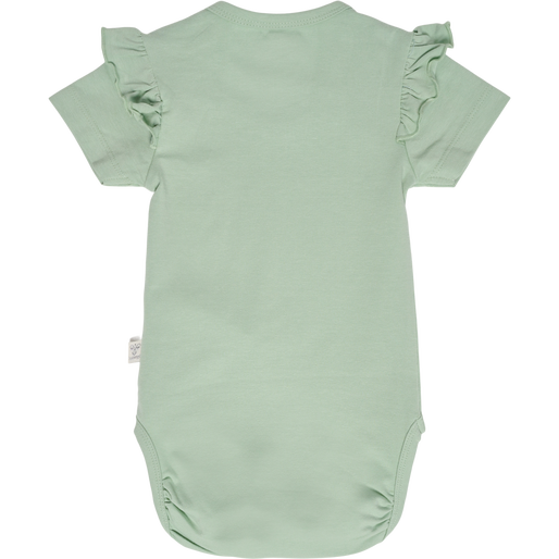 hmlTALYA RUFFLE BODY S/S, SILT GREEN, packshot