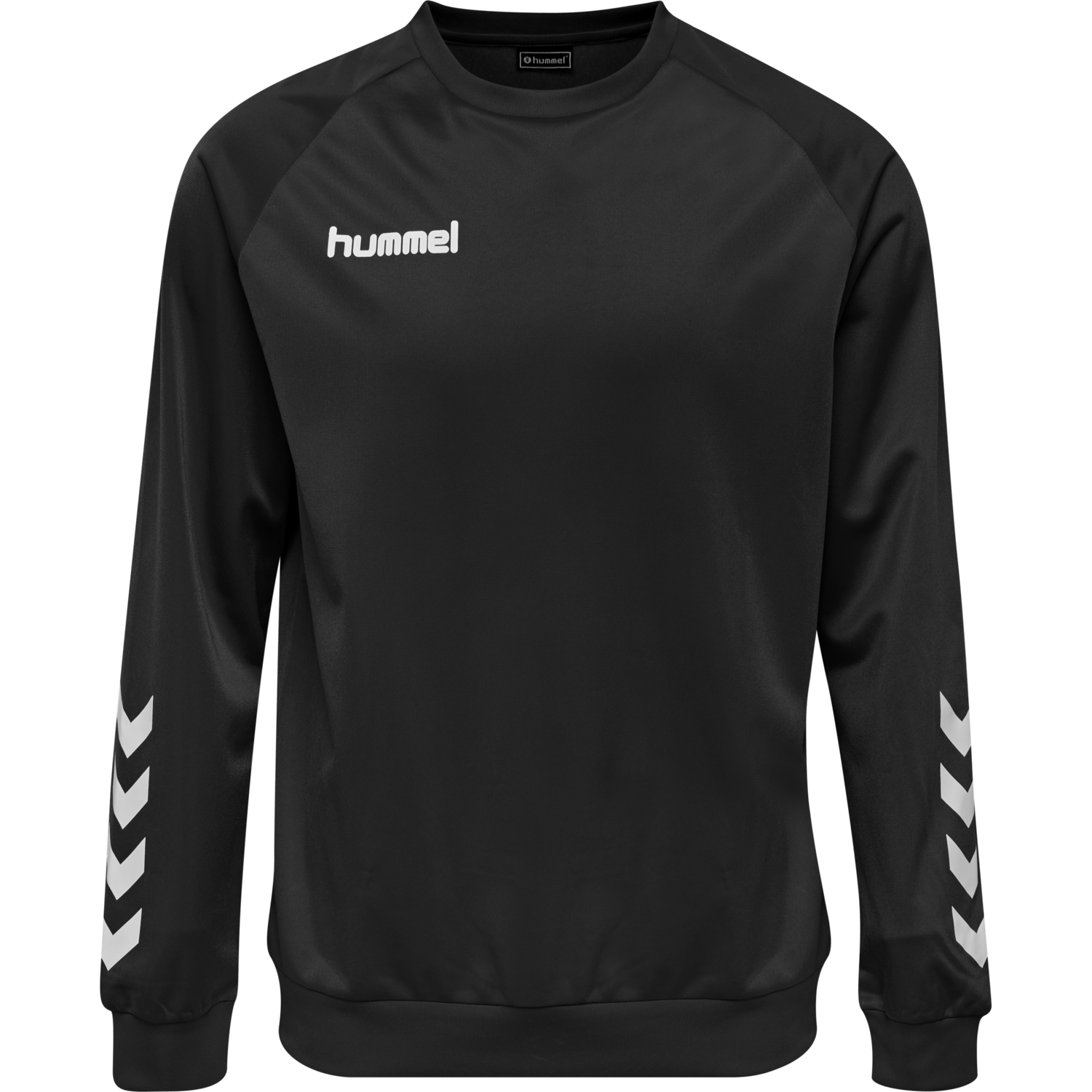 hmlPROMO KIDS POLY SWEATSHIRT, BLACK, packshot