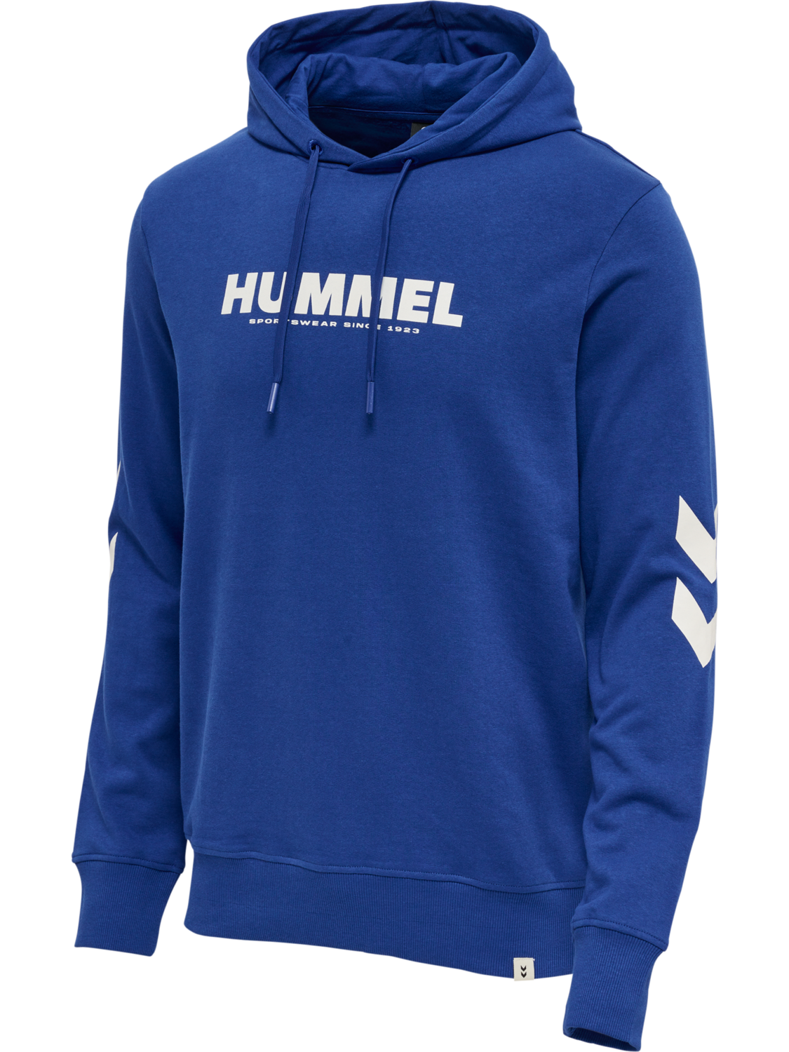 hmlLEGACY LOGO HOODIE, MAZARINE BLUE, packshot