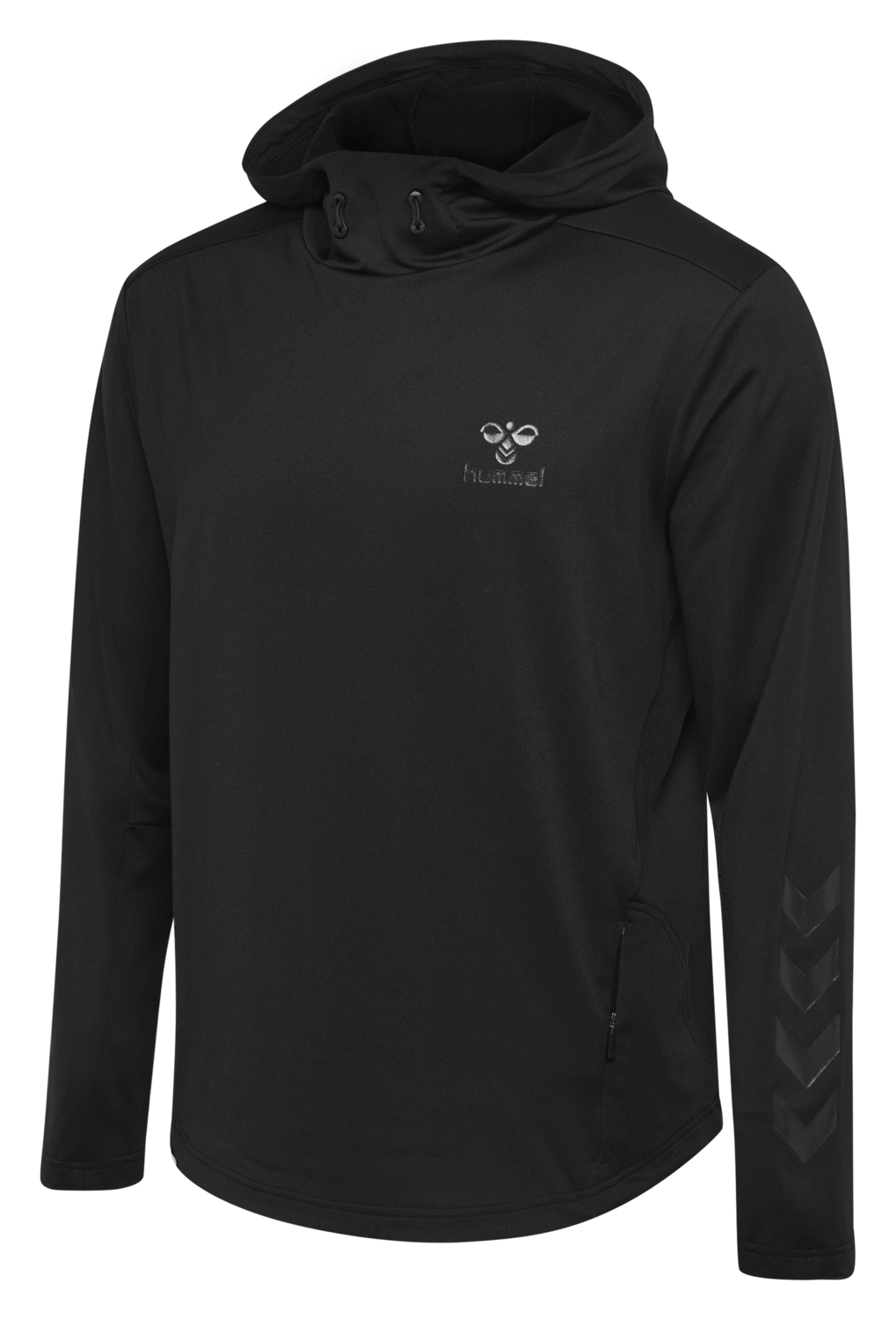 hmlASTON HOODIE, BLACK, packshot