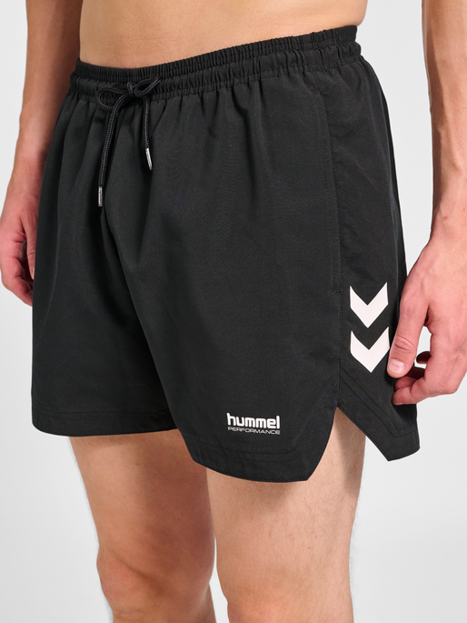 hmlPULSE SWIM SHORTS, BLACK, model
