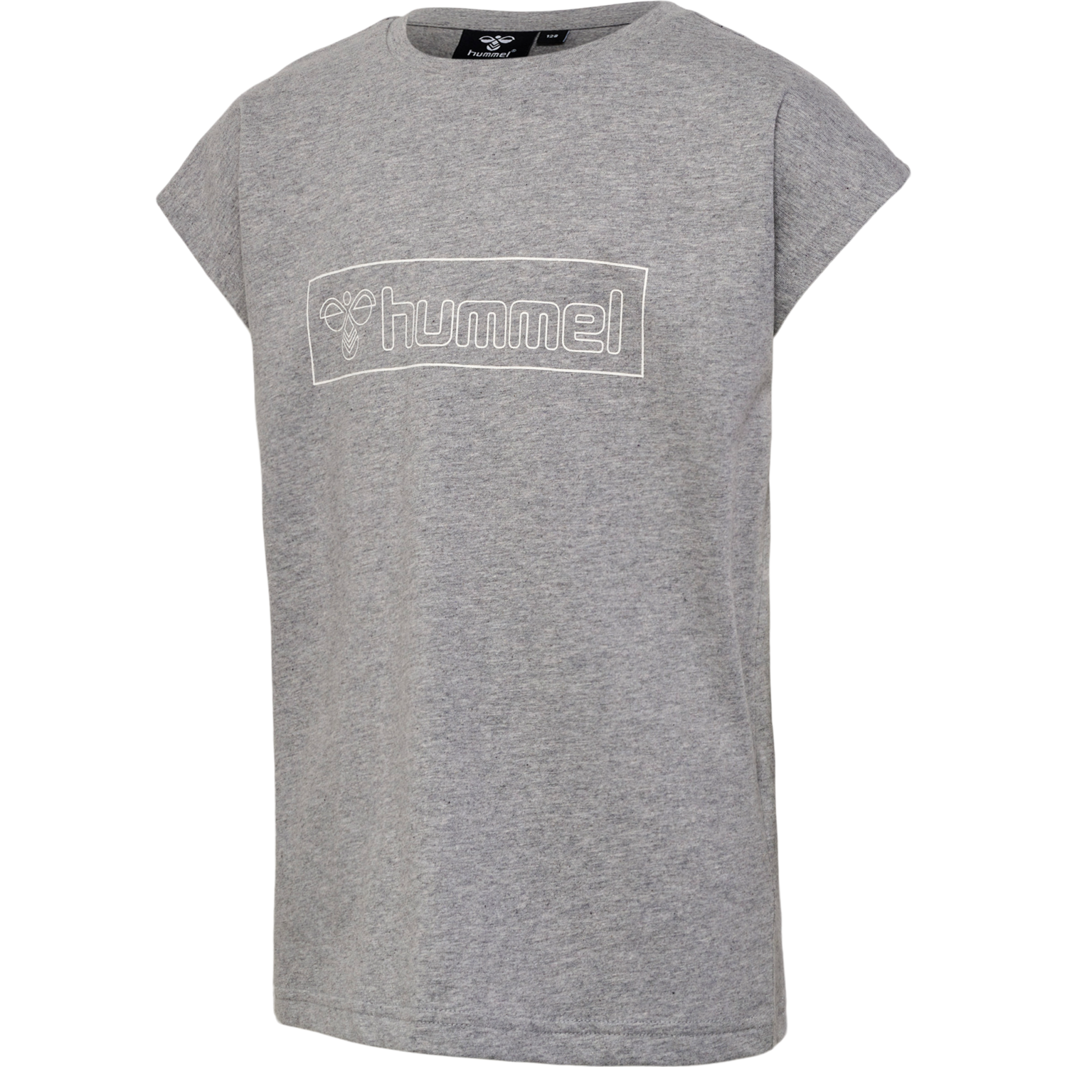 hmlBOXLINE T-SHIRT S/S 2 PK, GREY MELANGE/WOODROSE, packshot