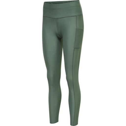 hmlTE TOLA HIGH WAIST TIGHTS, LAUREL WREATH, packshot