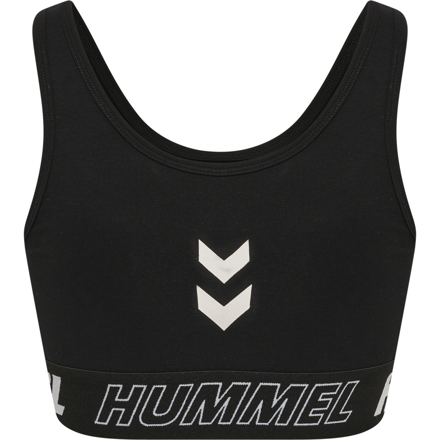 hmlTE MAJA COTTON SPORTS TOP, BLACK, packshot