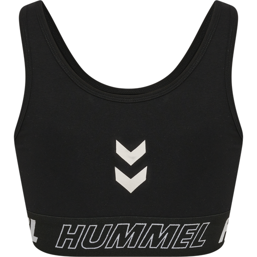 hmlTE MAJA COTTON SPORTS TOP, BLACK, packshot