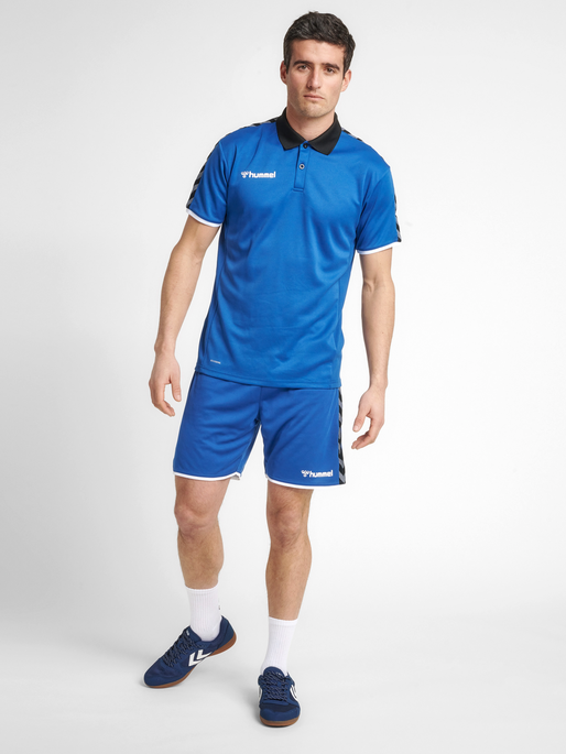 hmlAUTHENTIC FUNCTIONAL POLO, TRUE BLUE, model