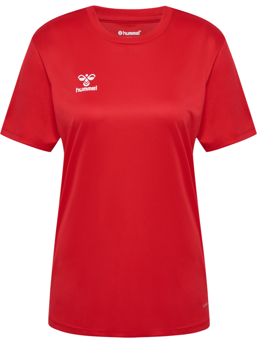 hmlESSENTIAL JERSEY S/S WOMAN, TRUE RED, packshot