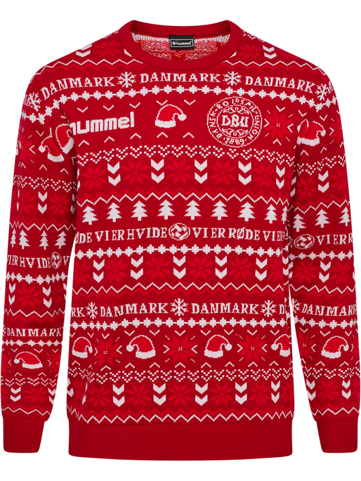 DBU FAN 25 CHRISTMAS SWEATER, TANGO RED DBU FAN 25 CHRISTMAS SWEATER, TANGO RED, packshot
