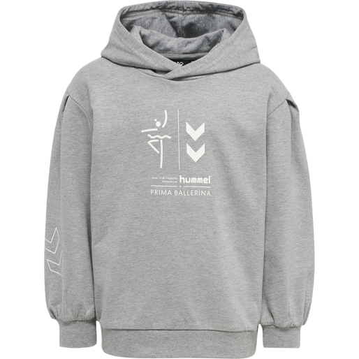 hmlPRIMA BEE HOODIE, GREY MELANGE hmlPRIMA BEE HOODIE, GREY MELANGE, packshot