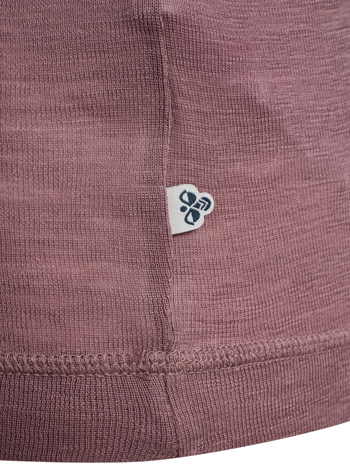 hmlJR WOOL RIB T-SHIRT L/S, TWILIGHT MAUVE, packshot