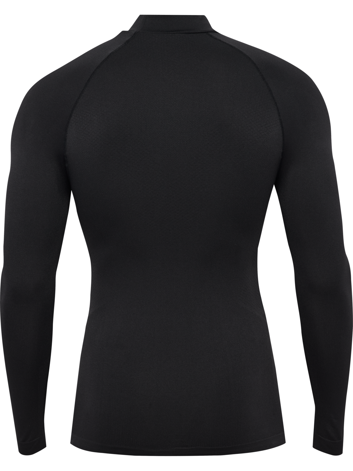 hmlBL COMFORT 2.0 MOCKNECK TEE L/S, BLACK, packshot