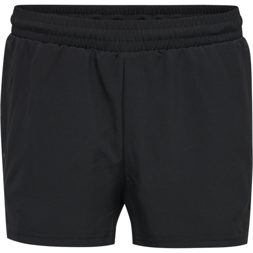 hmlMOVE GRID WOVEN SHORTS WOMAN, BLACK, packshot