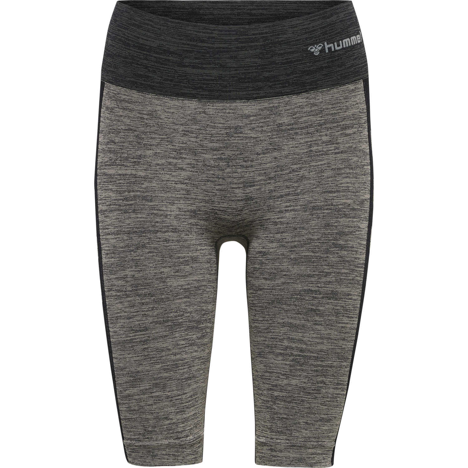 hmlCLEA SEAMLESS CYCLING SHORTS, CHATEAU GRAY/BLACK MELANGE, packshot