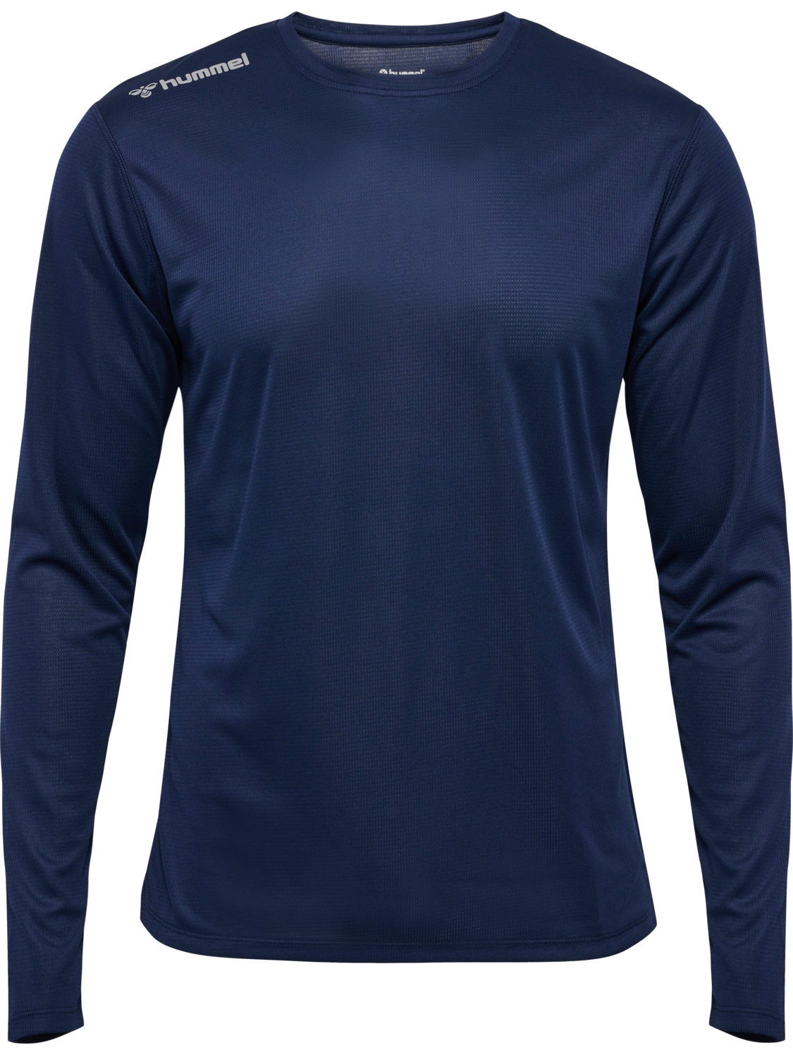 hmlRUN JERSEY L/S, BLACK IRIS, packshot