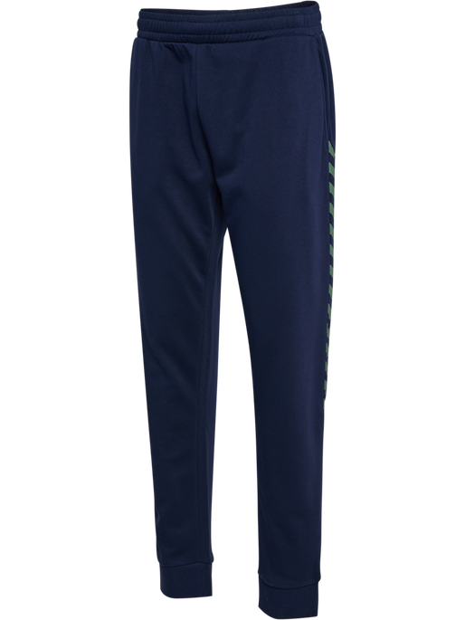 hmlSTALTIC COTTON PANTS, MARINE/DUCK GREEN hmlSTALTIC COTTON PANTS, MARINE/DUCK GREEN, packshot