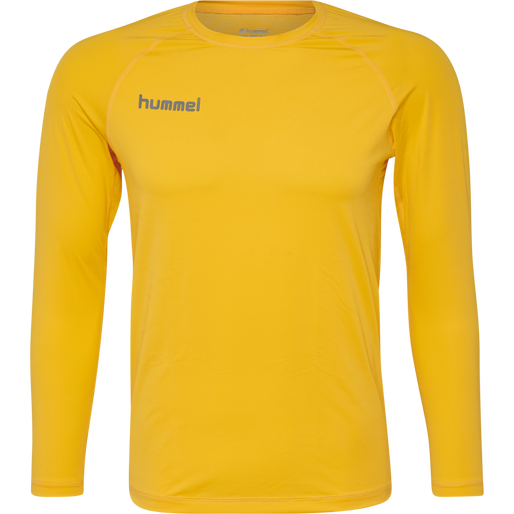 HUMMEL FIRST PERFORMANCE JERSEY L/S, SPORTS YELLOW, packshot