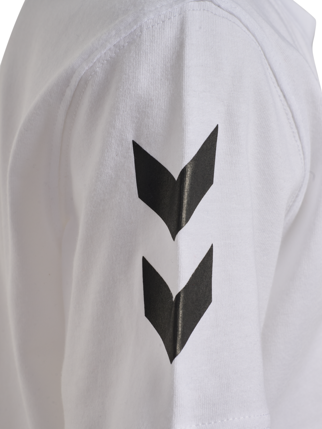 hmlGO 2.0 CHEVRON T-SHIRT S/S KIDS, WHITE, packshot