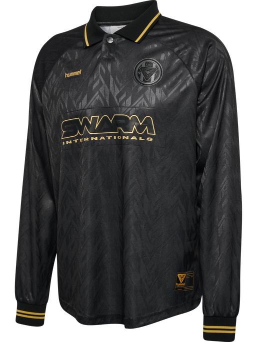 hmlLOOSE BAY SOCCER JERSEY L/S, BLACK hmlLOOSE BAY SOCCER JERSEY L/S, BLACK, packshot