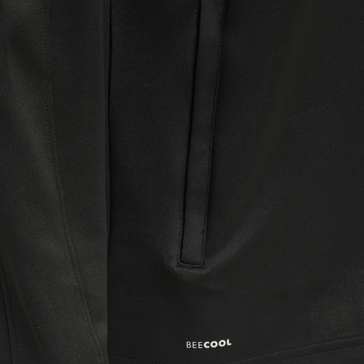 hmlCORE XK POLY SWEAT HOODIE, BLACK/BLACK, packshot