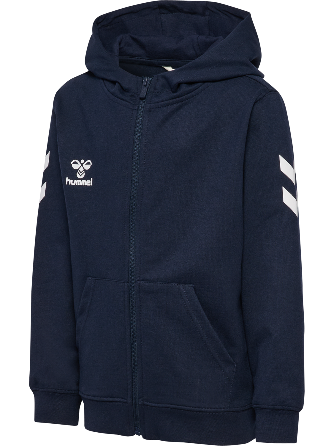 hmlGO 2.0 CHEVRON ZIP HOODIE KIDS, MARINE, packshot