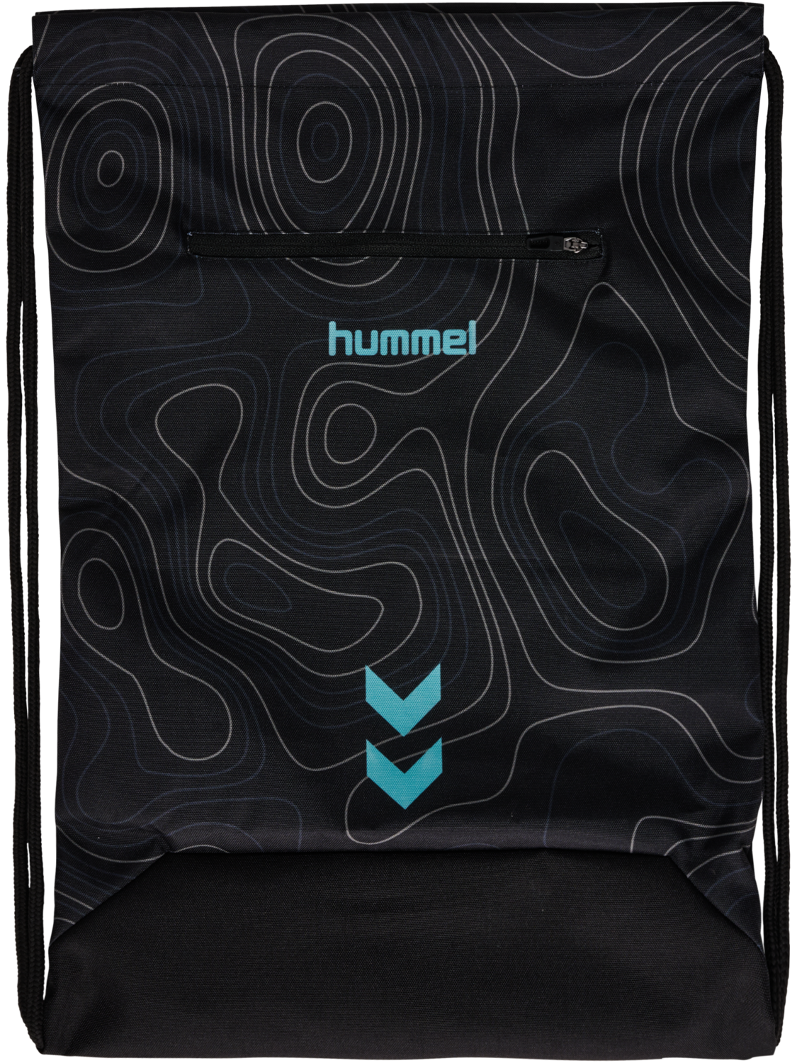 hmlBLAZE 2.0 GYM BAG, BLACK/POOL BLUE, packshot