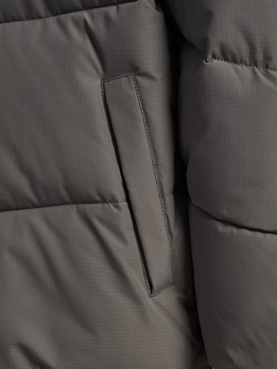 hmlJR PUFFER JACKET, DARK GULL GRAY, packshot