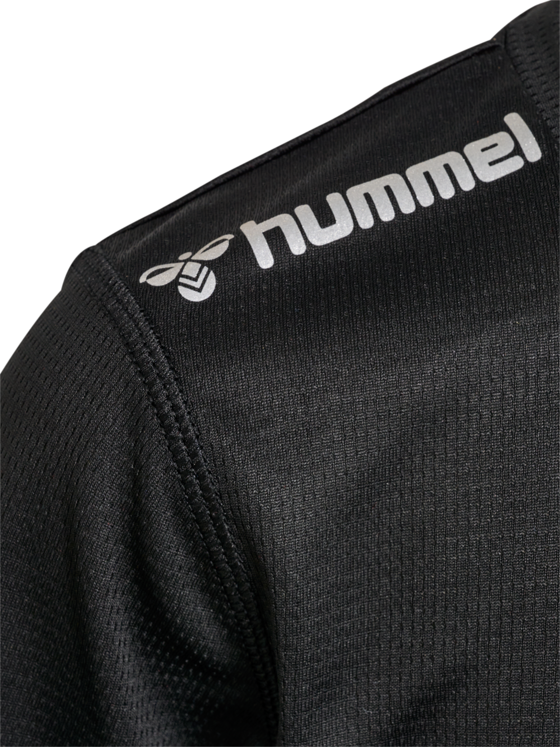 hmlRUN JERSEY S/S KIDS, BLACK, packshot